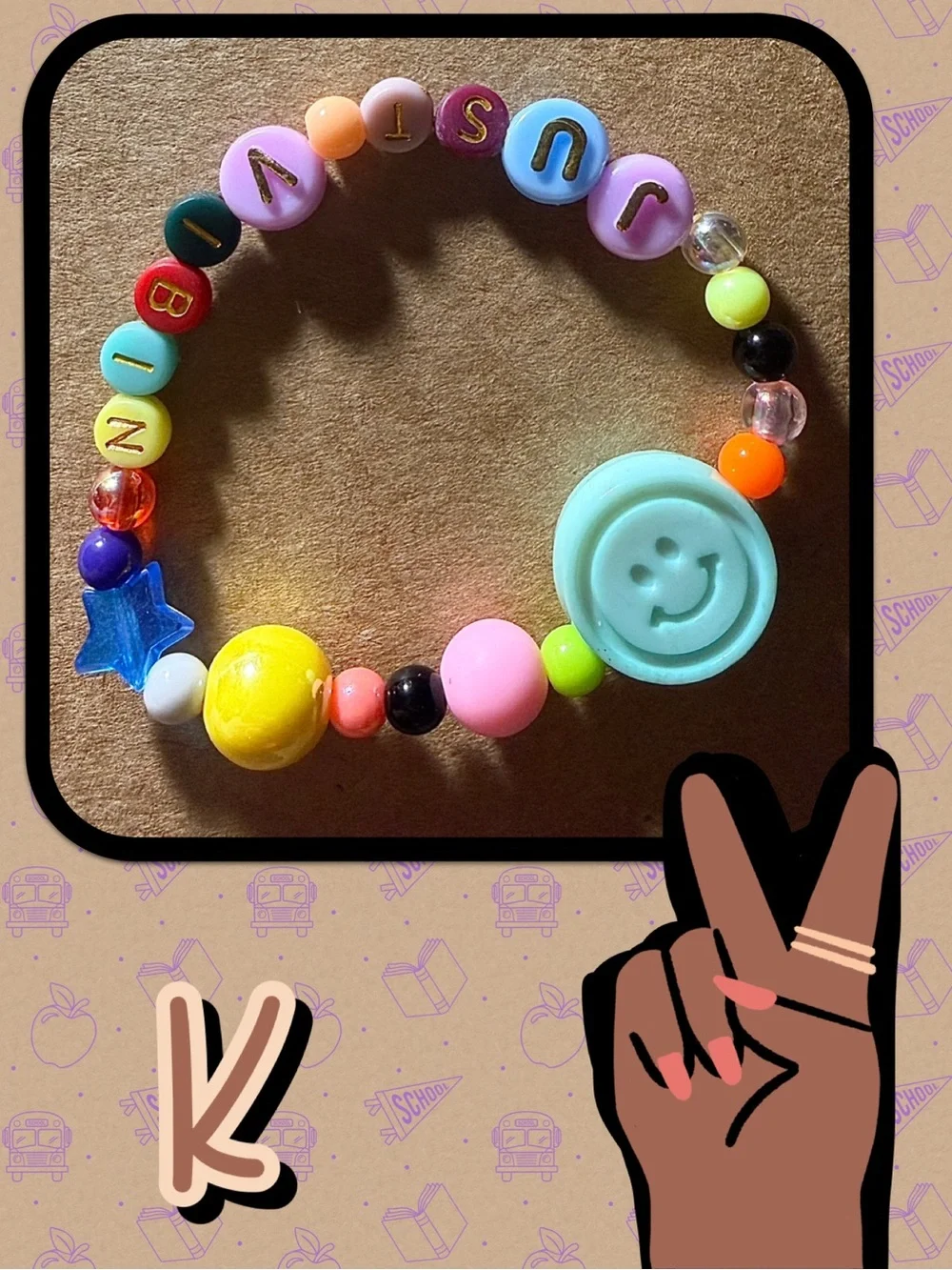 JUST VIBIN’ Beaded Stretch Bracelets for Tween, Teens and Young Adults